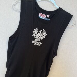 Stranger Things Hell Fire T-Shirt Dress • Sz L